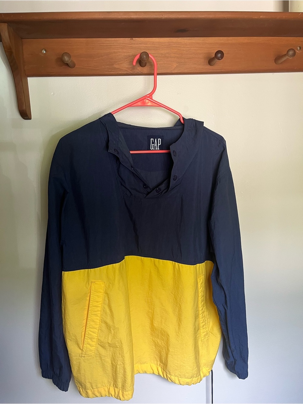 Vintage GAP Navy and Yellow Windbreaker